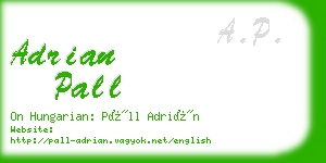 adrian pall business card